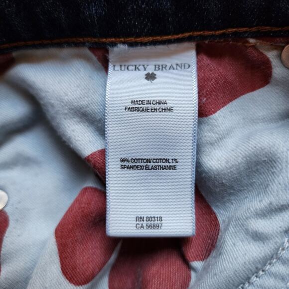 Lucky Brand Jeans Womens Size 12/31 Dark Blue Denim Ankle Sofia Boot Pockets - Picture 12 of 14